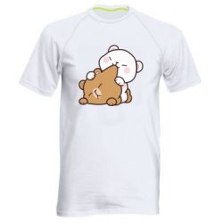 Мужская футболка для спорта Кусь мишки - PrintSalon