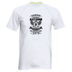 Мужская футболка для спорта Легенды рождаются. Ваш месяц год рождения (англ.)