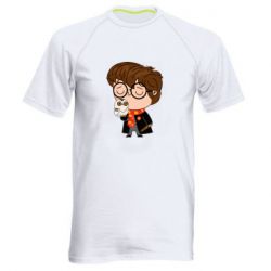 Мужская футболка для спорта Милый Гарри с совой - PrintSalon