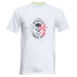 Мужская футболка для спорта Moto skull - PrintSalon