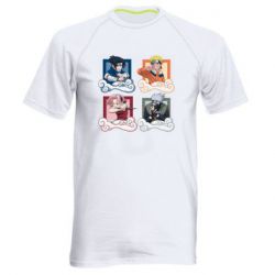 Чоловіча футболка для спорту Naruto team 7 in action