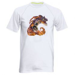 Мужская футболка для спорта Natsu with a dragon - PrintSalon