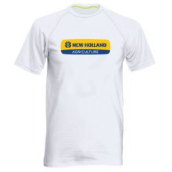 Мужская футболка для спорта New holland emblem - PrintSalon