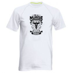 Мужская футболка для спорта Nurse I'm Never Wrong - PrintSalon