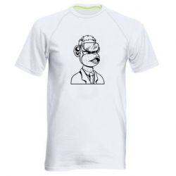 Мужская футболка для спорта Обезьяна в виртуальных очках - PrintSalon