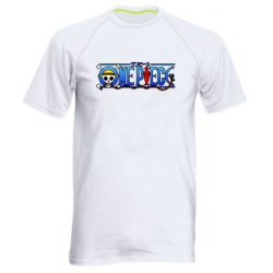 Мужская футболка для спорта One Piece Logo Skull - PrintSalon