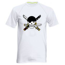 Мужская футболка для спорта One Piece Zoro logo - PrintSalon