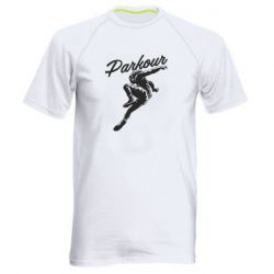 Мужская футболка для спорта Parkour and jump