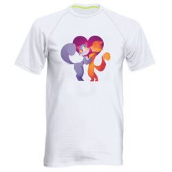 Чоловіча футболка для спорту Парочка. Котики - PrintSalon