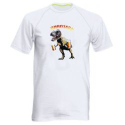 Мужская футболка для спорта Пивозавр - PrintSalon