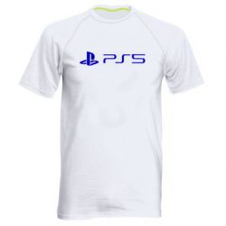 Мужская футболка для спорта PlayStation 5 Logo - PrintSalon