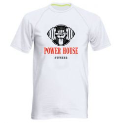 Мужская футболка для спорта Powerhouse fitness - PrintSalon