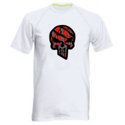 Чоловіча футболка для спорту Punisher Coat of arms of Ukraine - PrintSalon