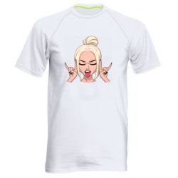 Мужская футболка для спорта Punk Girl - PrintSalon