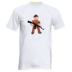 Мужская футболка для спорта Roblox Prisoner - PrintSalon