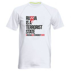 Мужская футболка для спорта Russia is a terrorist - PrintSalon