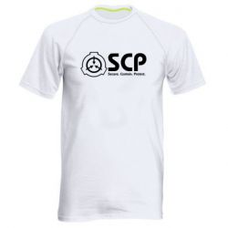 Чоловіча футболка для спорту SCP logo text - PrintSalon
