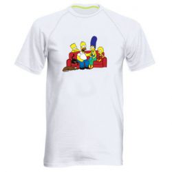 Мужская футболка для спорта Simpsons At Home - PrintSalon
