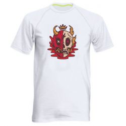 Мужская футболка для спорта Skull face - PrintSalon