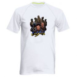 Мужская спортивная футболка Слава Украине! Слава ЗСУ! - PrintSalon
