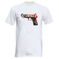 Мужская футболка для спорта Standoff pistol - PrintSalon