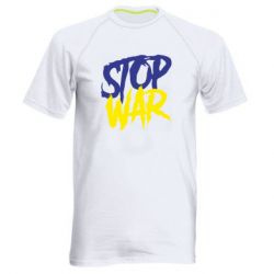 Мужская спортивная футболка Stop this war - PrintSalon
