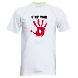 Мужская спортивная футболка Stop War - PrintSalon