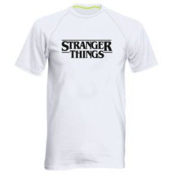 Мужская футболка для спорта Stragner Things Logo - PrintSalon
