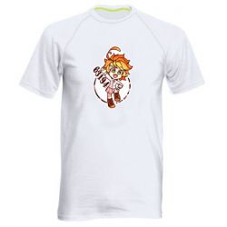 Мужская футболка для спорта The promised Neverland Emma - PrintSalon