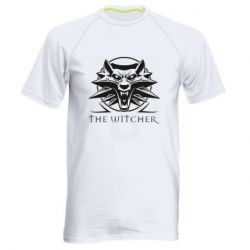 Мужская футболка для спорта The witcher wolf - PrintSalon