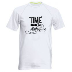 Мужская футболка для спорта Time to adventure - PrintSalon