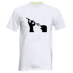 Мужская футболка для спорта Тризубом по морде - PrintSalon