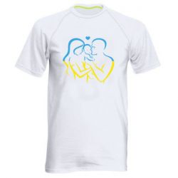 Мужская спортивная футболка Украина! Семья! - PrintSalon