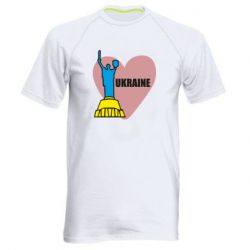 Мужская спортивная футболка Ukraine in heart - PrintSalon