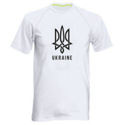 Мужская спортивная футболка UKRAINE symbol - PrintSalon