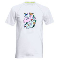 Мужская футболка для спорта Unicorn Princess - PrintSalon