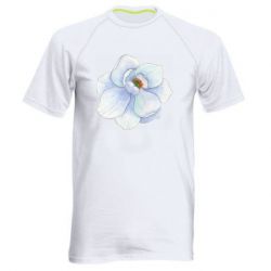 Мужская футболка для спорта Watercolor flower - PrintSalon