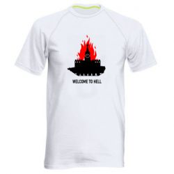 Мужская спортивная футболка Welcome to Hell - PrintSalon