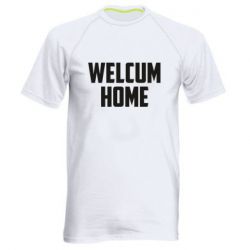 Мужская футболка для спорта Welcum Home - PrintSalon