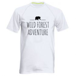 Мужская футболка для спорта Wild forest adventure - PrintSalon