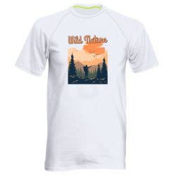 Мужская футболка для спорта Wild nature - PrintSalon