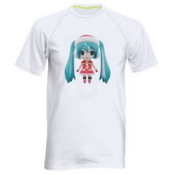 Мужская футболка для спорта Winter Hatsune Miku