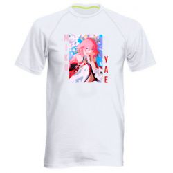 Мужская футболка для спорта Yae Miko art - PrintSalon