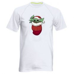 Мужская футболка для спорта Йода в перчатке - PrintSalon