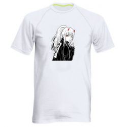 Мужская футболка для спорта Zero Two Art - PrintSalon