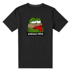 Мужская футболка премиум Аhegao PePe - PrintSalon