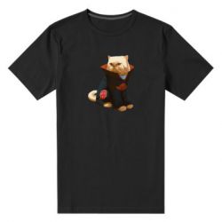 Мужская футболка премиум Akatsuki angry cat - PrintSalon