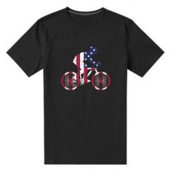 Мужская футболка премиум American cyclist - PrintSalon