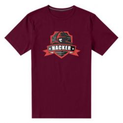 Чоловіча преміум футболка Anonymous Hacker - PrintSalon