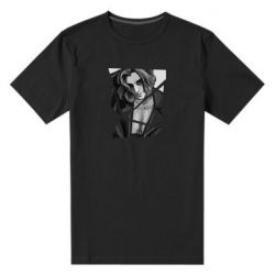 Мужская футболка премиум Black and white Damiano - PrintSalon